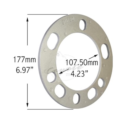 Wheel Spacer Die Cast Aluminum, 0.83 Lug